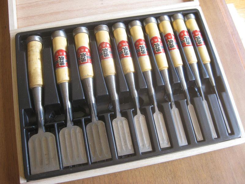 Japanese Chisels set of 10 - MarketPlace - Wood Talk Online