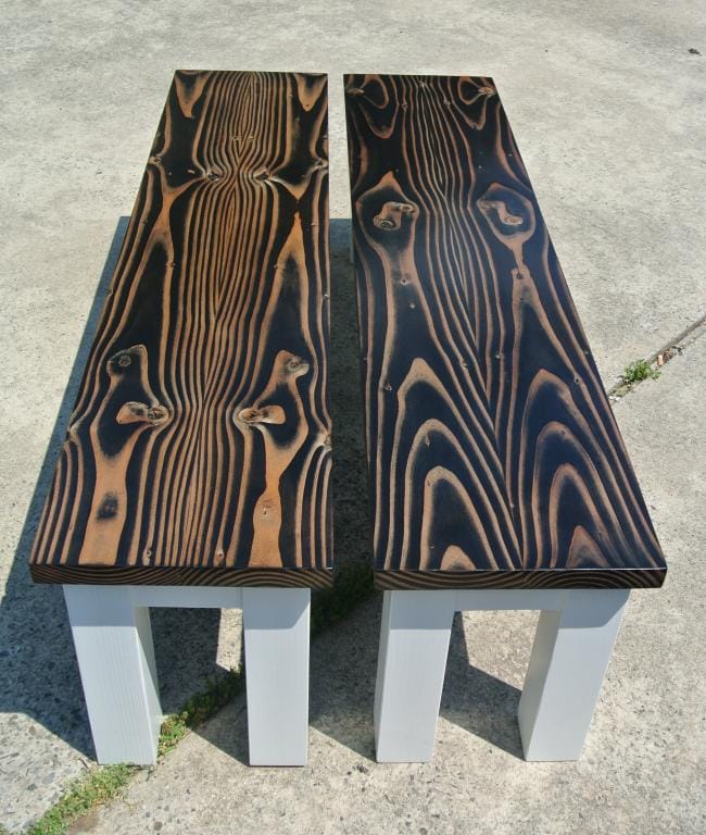 wood dining benches nj.JPG