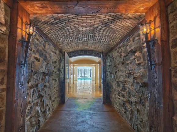 Tunnel from Wine Cellar to Pool Room