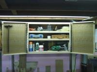 Wall storage cabinet with pegboard 02 For posting
