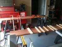 setting up for upright glue up