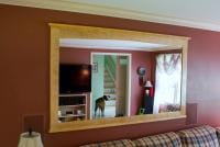 Curly maple mirror