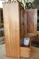 Side view of wall cabinet