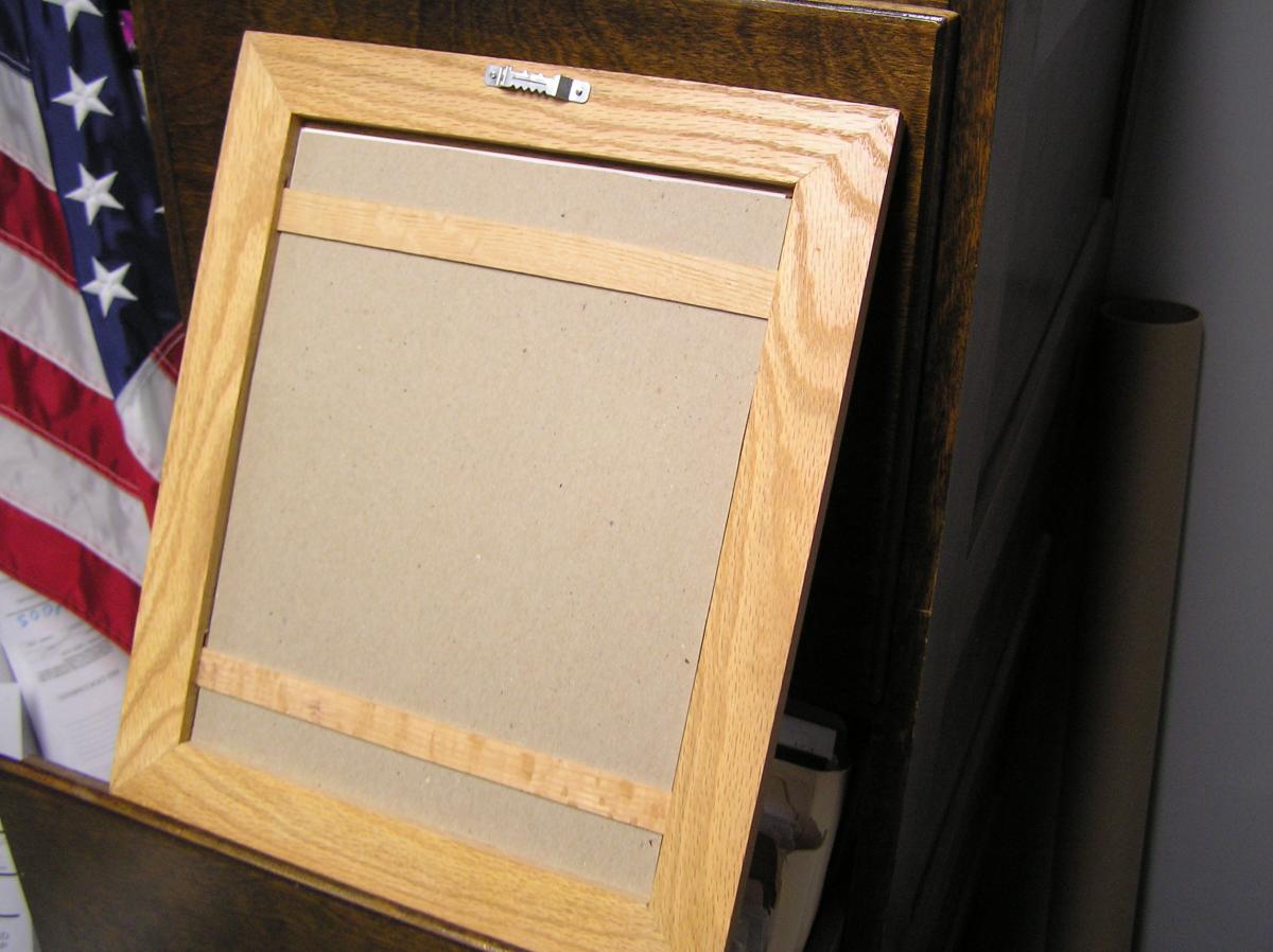 What's the Best Material for Picture Frame Backing and What Holds it in  Place? - General Woodworking Talk - Wood Talk Online