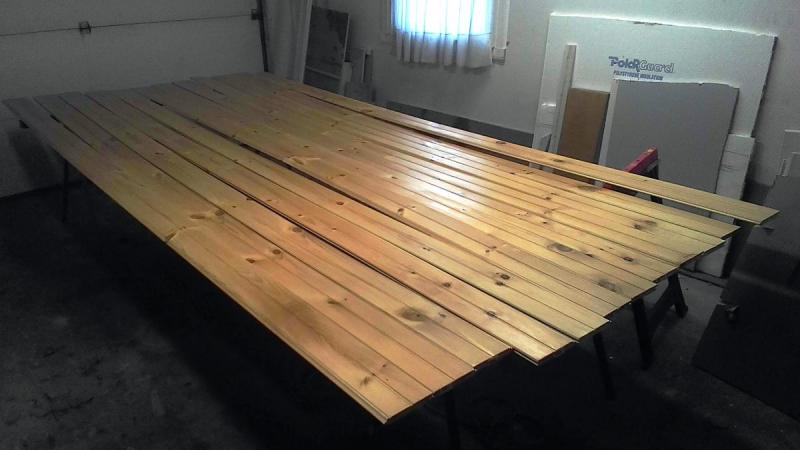 Shellac on a pine ceiling - Finishing - Wood Talk Online