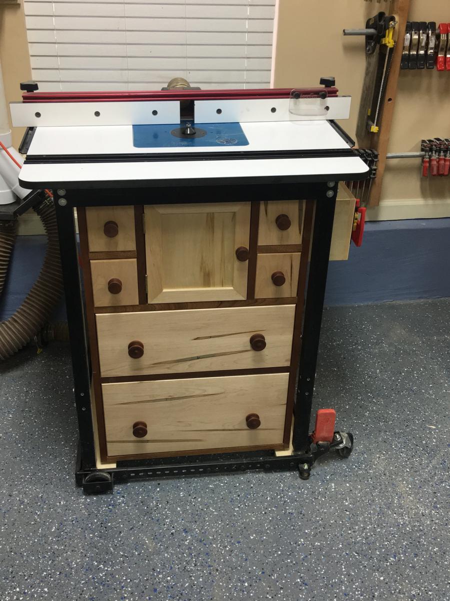 Router table storage - The Shop - Wood Talk Online