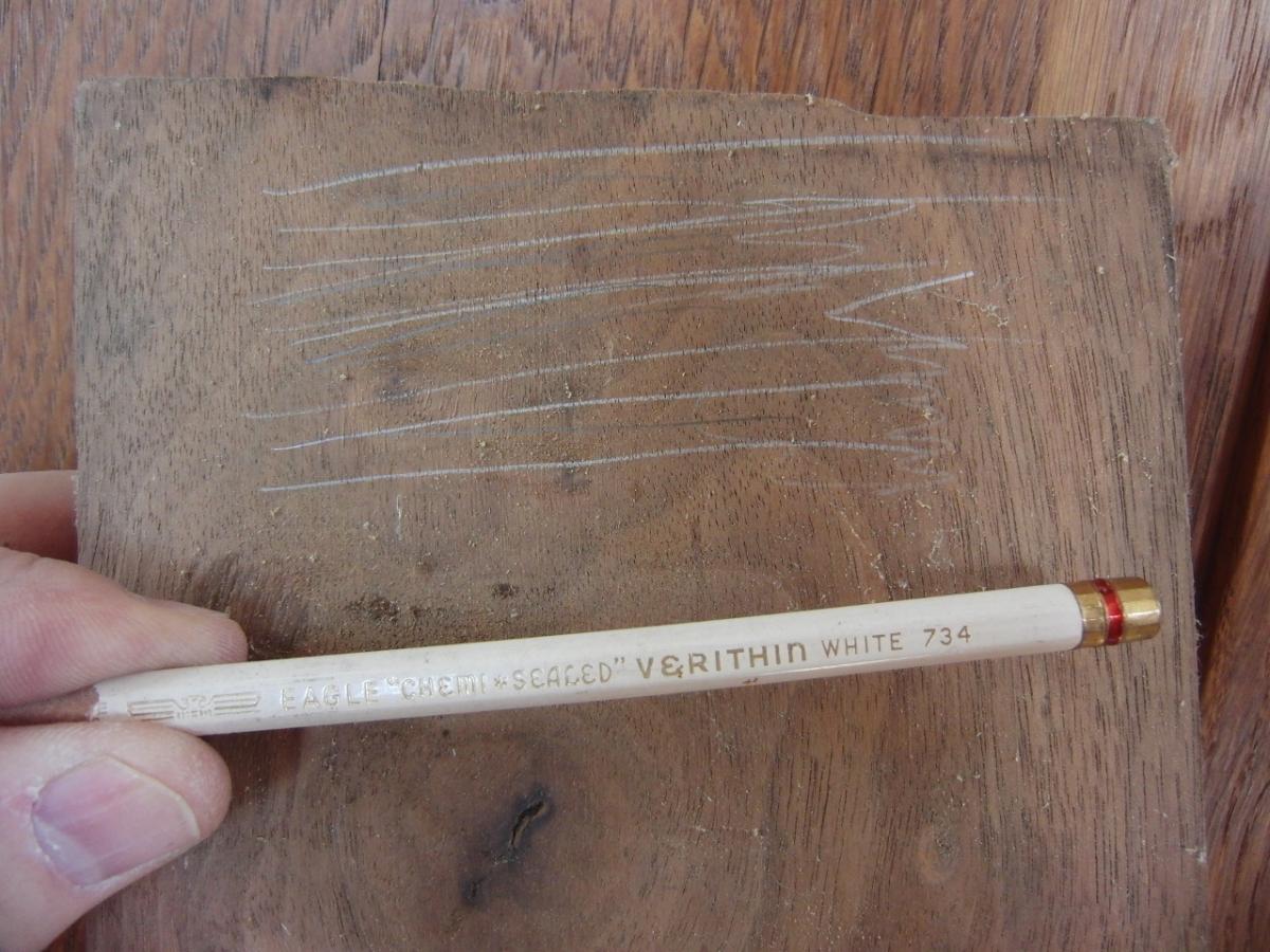 pencil marking on Walnut, and dark surfaces - General 