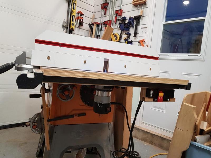 Home made router table dust collection box - Power Tools - Wood Talk Online